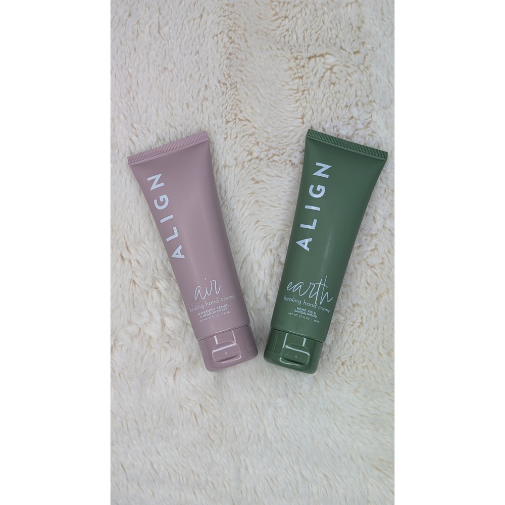 BRAND NEW Lot Of 2 Align Air and Water Healing Hand Cream  2.7oz/80ml HTF